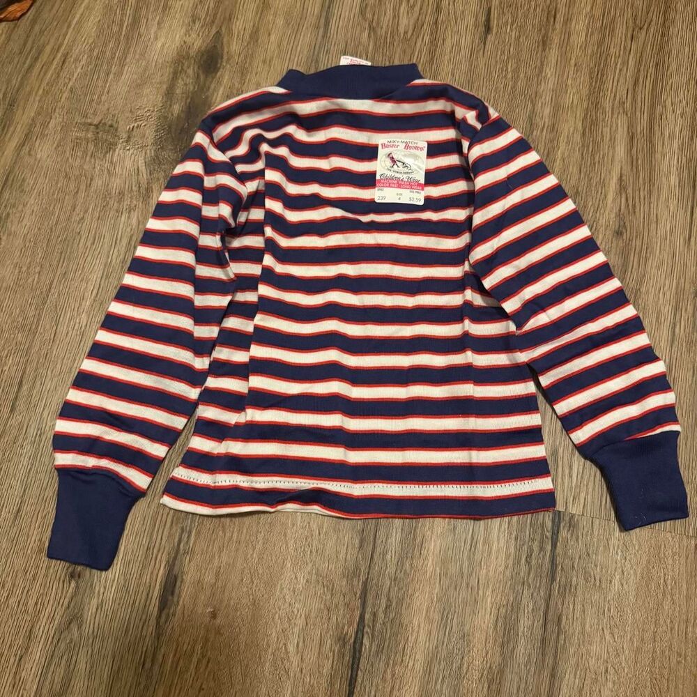 American-vintage Blue and Red Shirt